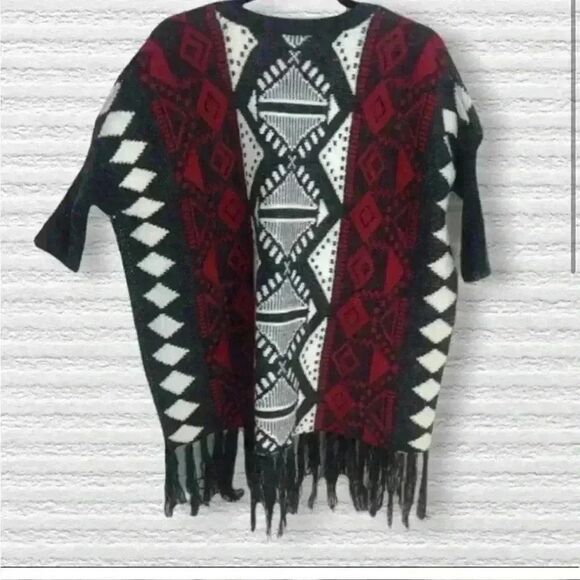 Coco+Carmen Aztec 3/4 sleeve cardigan southwestern feminine stable collection - Picture 2 of 8